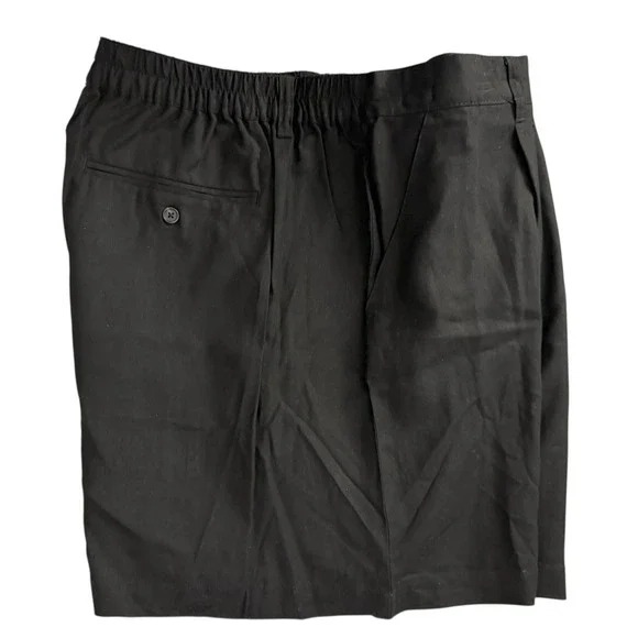 NWT Time and Tru Shorts Women XL Black Elastic Waist Pleated Chino Shorts - Picture 12 of 12